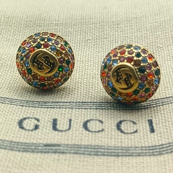 Gucci Multi Colored Crystal Studs - Picture 3 of 7